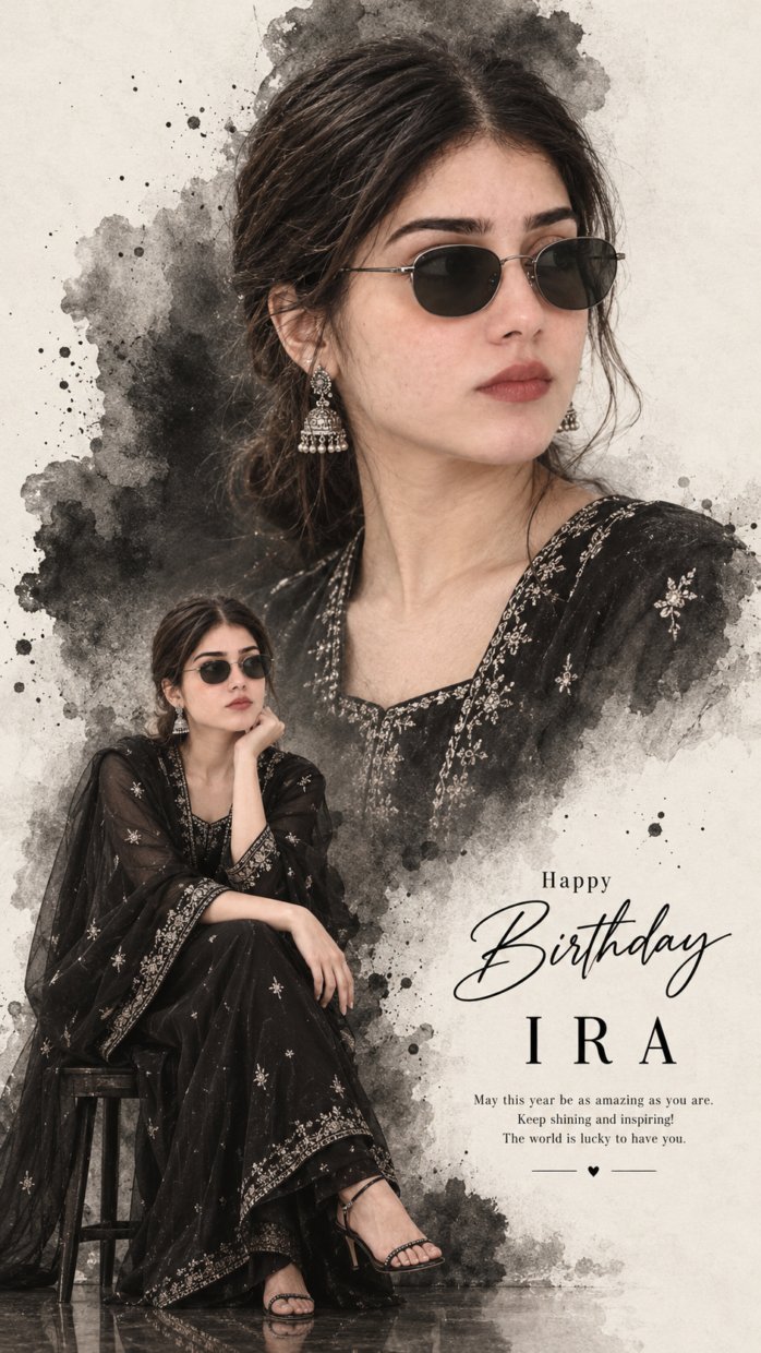 Elegant-Monochrome-Birthday-Portrait